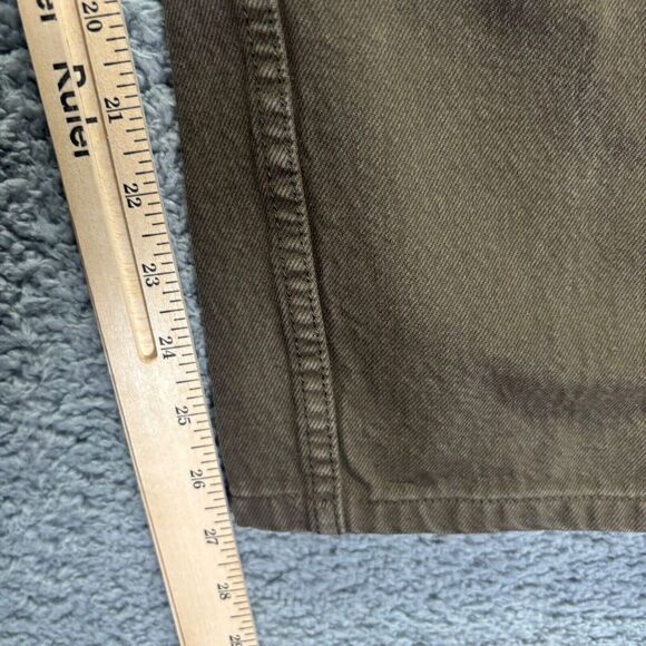 Levis 505 Jeans Mens 38x32 Brown Medium Wash Cotton Relaxed Fit Denim Workwear - Picture 8 of 10